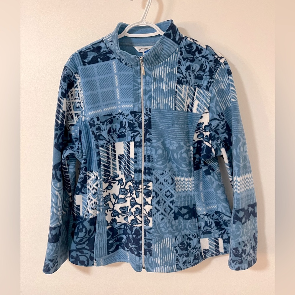 Northern tradition patchwork fleece